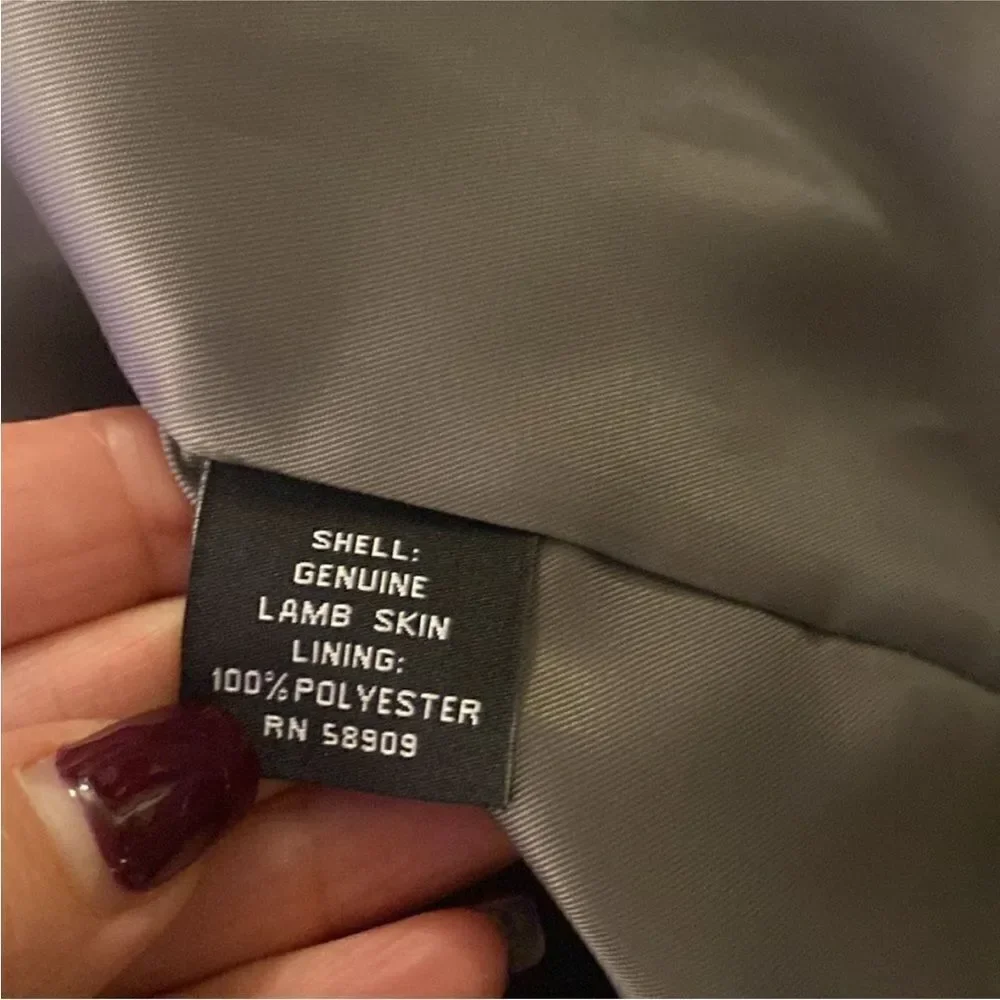 Murano Men's gray genuine Leather Jacket, XL